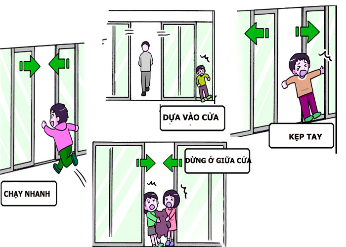 Các hoạt động của trẻ gây nguy hiểm khi sử dụng của tự động